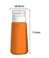 Conteneur de stockage d'accessoires de voyage rechargeable étanche de 90ml pour shampoing, lotion et savon pour les vols d'affaires