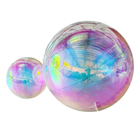 Ballon Miroir Gonflable Réutilisable Grande Décoration d'Événement Ballon Bulle en PVC Doré Argenté pour Spectacles Fêtes Scènes Mariages