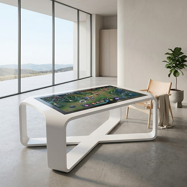Indoor Interactive Touch Table HD LCD Digital Signage SDK Full Color 500nits Brightness for Elevator Retail Stores Shopping