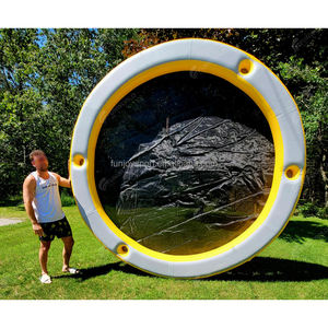 Colchón de Agua Circular Inflable Personalizado, <span class=keywords><strong>Hamaca</strong></span> Flotante con Brazos Flotantes Seadoo, Isla Flotante para Nadar, Red para Cama, Portavasos - Product Image 1