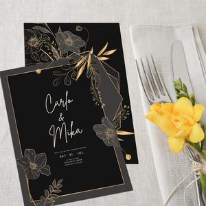 Tùy chỉnh tấm 100 sổ lưu niệm giấy 250gsm đen có thể in cardstock 8.5x11 Vật liệu bột giấy nặng tráng cho máy in sử dụng - Product Image 4