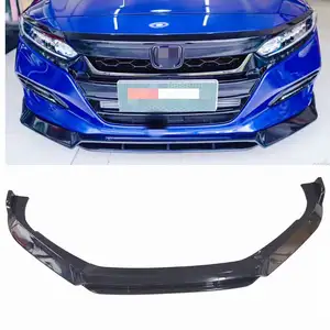 Honda Accord için 10th Acceooeries 2018 2019 yeni plastik 4 adet Splitter ön ÖN TAMPON