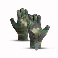 Gants de pêche de nuit d'été imperméables, respirants, antidérapants, en microfibre, unisexes, équipement de protection pour sports de plein air avec lampe de poche
