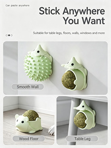 Jouet à lécher en forme de boule à la catnip pour chatons et chats adultes - Réduit l'anxiété et l'ennui - Conception simple pour le jeu autonome - Product Image 3