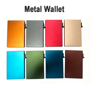 RFID Blocking Travel <strong>Wallet</strong> for <strong>Men</strong> Slim Metal RFID <strong>Wallet</strong> Aluminum Cover Case with Hanging Closure Pop-Up <strong>Card</strong> Holder - Product Image 3