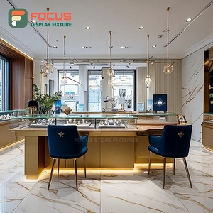 Custom Jewelry Retail Display System Laminated Finish Commercial Store Showcase Cabinet - Product Image 6