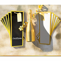 Personnalisé pas cher vacances bouteille de vin pochette en papier vêtements shopping cadeau bijoux thé noir luxe papier vin sac cadeau pour la décoration
