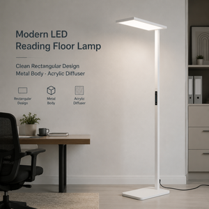 Modern Minimalist Acrylic Led Reading Floor <b>Lamp</b> For Office Bedroom Living Room Sofa <b>Study</b> Home Decor With Plug - Product Image 2
