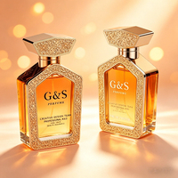 Flacons de parfum de luxe haut de gamme arabes, bouchon couronne unique, bouteille en verre personnalisée de 100 ml pour hommes, impression sérigraphique, diffuseur à bâtonnets