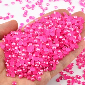 โอเลีย ขายส่งร้อนแรง คริสตัลแก้วสีชมพู/สีโรส แบบติดเย็น ไม่ใช่แบบติดร้อน จำนวนมาก สำหรับตกแต่งเสื้อผ้า - Product Image 5