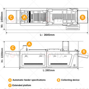 <span class=keywords><strong>Imprimante</strong></span> jet d'encre entièrement automatique à grande vitesse NOVIX pour enveloppes, boîtes à lunch en papier et serviettes - Machine d'emballage numérique à passage unique - Product Image 3