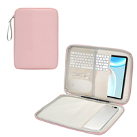 Housse de protection universelle pour ordinateur portable YINGHAO, design simple avec fermeture éclair, matériau PU, protection anti-chute et anti-impact, tout inclus