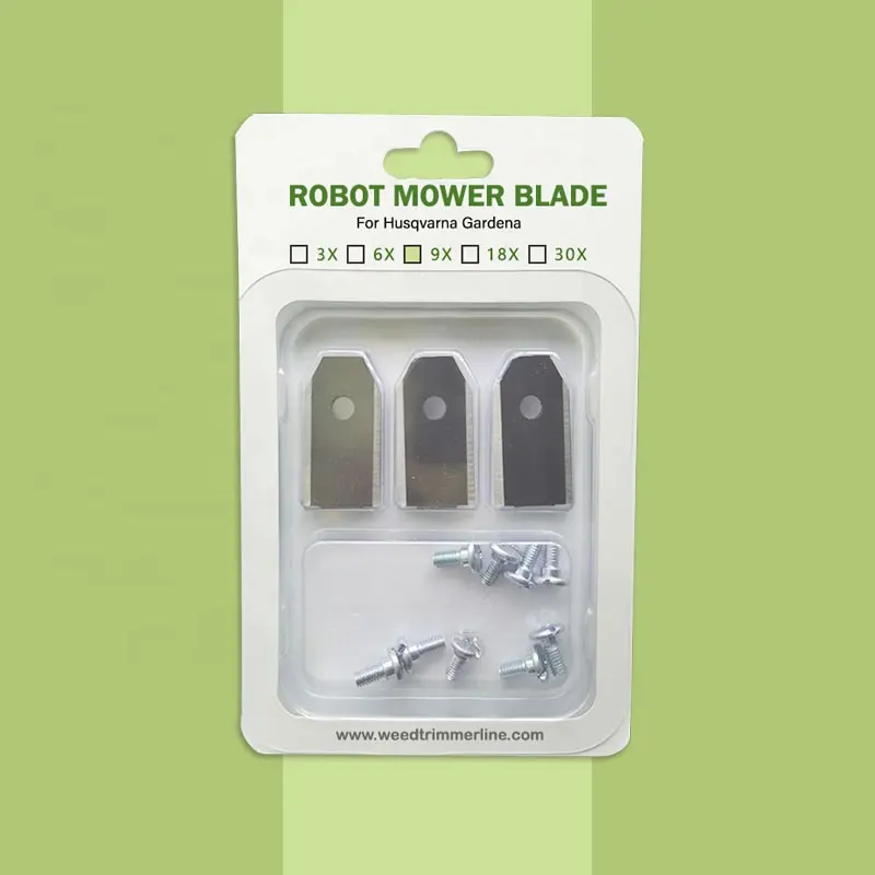 Cuchillas de 9 cuchillos de 0,75mm para cortacésped Robot, repuesto de cuchillas de cortacésped robótico