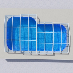 Recinto de piscina telescópico prefabricado Recinto de piscina retráctil inteligente - Product Image 1