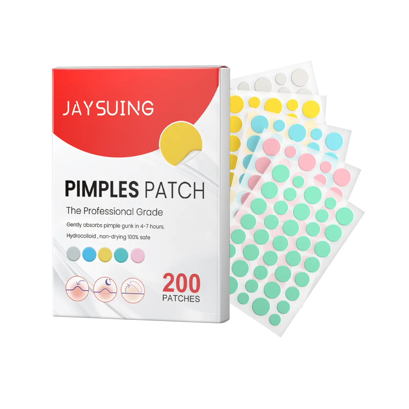 Hot Sell Private Label Micro Needle Acne Patches For Face Acne Treatment Anti Acne Patch Spot Remover Microneedle Pimple Patch