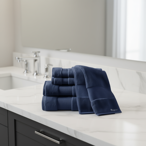 Juego de toallas de baño Nugnus, 6 piezas, de algodón, de secado rápido, tejido de color sólido, para uso en el baño, para adultos - Product Image 2