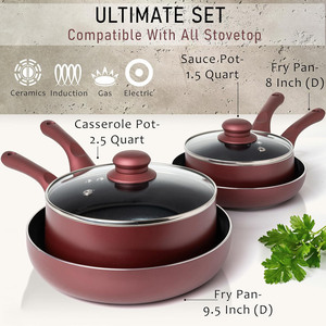 Durable Stainless Steel Handle <b>Pot</b> <b>Set</b> Cookware <b>Set</b> Cooking - Product Image 3