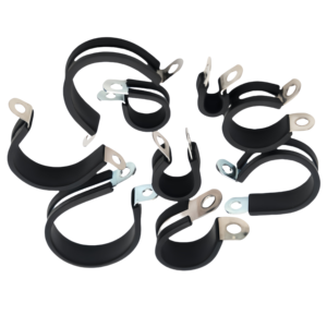 الفولاذ المقاوم للصدأ EPDM المطاط مبطنة بالفضة الذهبي المجلفن <span class=keywords><strong>P</strong></span> مقاطع خرطوم المشابك لقياس بوصة - Product Image 3