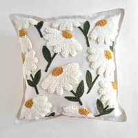 Housse de coussin de canapé, broderie tendance, utilisation hôtelière, fermeture éclair, design à motifs