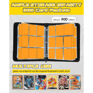 Album de collection imperméable à fermeture éclair, livre MTG TCG, pochettes amovibles, 9 pochettes, classeur pour cartes à collectionner, 600 pochettes, porte-cartes - Product Image 3