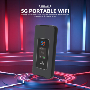 Router Wireless Portatile 5G Mifi con Schermo LCD e Slot per Scheda SIM, Router Mobile Wireless WiFi 6, Hotspot 5G Tascabile Mini Wifi - Product Image 4