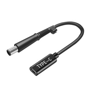 Type C To 5.5mm <b>DC</b> <b>Power</b> Adapter <b>Cable</b> For Laptop Fast Charging 45W Black - Product Image 3