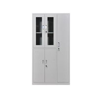 Classeur personnalisé en acier inoxydable Meuble de rangement visuel pour le bureau