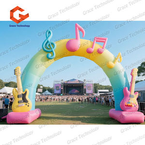 Arche gonflable d'entrée de scène, arche gonflable extérieure personnalisée pour festival de musique - Product Image 5