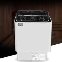Accessoires de sauna sur mesure OEM 3KW 4.5KW 6KW 220V avec contrôleur intelligent intégré, chauffe-sauna infrarouge à vapeur humide
