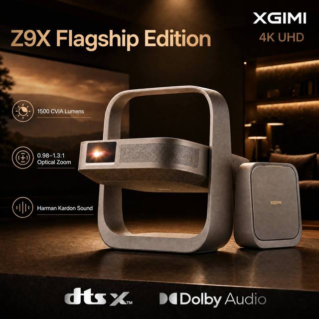 Smart Portable 4K Projector XGIMI Z9X Flagship RGB Laser Projectors Harman Kardon Sound 240Hz High Refresh Rate Proyector