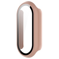 Aksesoris gelang pintar untuk Xiaomi Band 8 PC tahan lama + pelindung kaca antigores Case penutup Shell halus 3D Radian desain