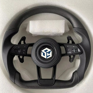 Volant en fibre de carbone rouge de haute qualité pour Volkswagen GTI R GTS GTD <span class=keywords><strong>TSI</strong></span>, volant en carbone personnalisé - Product Image 1