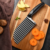 Keukenaccessoires Wave Knife Roestvrij Staal Heavy Duty Herbruikbare Aardappel Deeg Groente Fruit Snijder Hakmes Frietmaker