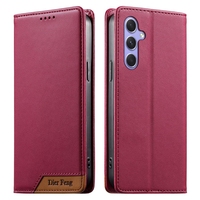 Étui portefeuille magnétique bicolore en cuir pour Samsung Galaxy S26 Plus S25 Ultra Edge S24 FE S23 S22 avec support et protection RFID
