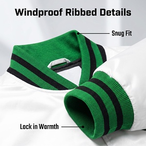 Chaqueta de Béisbol Personalizada de Satén Tejido con Estampado de los Philadelphia Eagles de la <span class=keywords><strong>NFL</strong></span> para Eventos Deportivos, Se Acepta OEM - Product Image 3