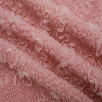 Tissu polaire granulé tricoté 100 % polyester respirant de poids moyen, haute qualité, vente en gros, pour vêtements, oreillers, filles et garçons
