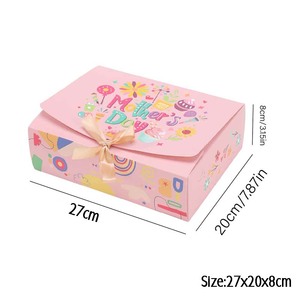 Paquete de 4 Cajas de Regalo de Papel con Cinta, Cajas de Embalaje para Dulces <span class=keywords><strong>y</strong></span> Regalos, Decoración para <span class=keywords><strong>el</strong></span> Día de <span class=keywords><strong>la</strong></span> Madre - Product Image 2