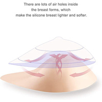 Prothèses mammaires en silicone pour femmes mastectomisées, pour l'équilibre corporel, forme spirale