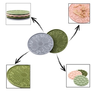 Çevre dostu gıda sınıfı silikon evcil hayvan kaseleri ve besleyiciler kolay temiz yavaş yalama pedleri tepsiler ile köpekler ve kediler için vantuz - Product Image 1