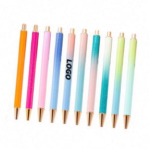 Bolígrafos Personalizados de Oro con Tinta Negra Duradera, Escritura Suave, Diseño de Plástico Atractivo, Impresión en Serigrafía, Listos para Regalo para Hombres y Mujeres - Product Image 1