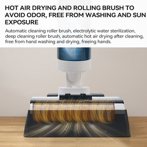 Nettoyeur de sols humide et sec auto-nettoyant léger avec réservoir d'eau amovible, filtration HEPA, autonomie de 30 à 60 minutes pour sols durs - Product Image 4