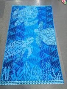 Serviette de plage en microfibre imprimée tortue de mer, séchage rapide, sans sable, absorbante, pour piscine, plage, camping, yoga - Product Image 2