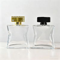 Flacon de parfum unique de 100 ml, flacon de parfum sophistiqué et élégant, flacons de parfum en verre de haute qualité
