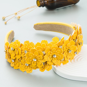 Accesorios <span class=keywords><strong>para</strong></span> el <span class=keywords><strong>cabello</strong></span> <span class=keywords><strong>para</strong></span> mujer, corona <span class=keywords><strong>de</strong></span> boda <span class=keywords><strong>de</strong></span> tela ajustable, diadema rosa, guirnaldas <span class=keywords><strong>de</strong></span> <span class=keywords><strong>flores</strong></span> artificiales <span class=keywords><strong>para</strong></span> niña, venta al por mayor - Product Image 5