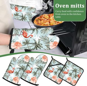 Ensemble de pâtisserie personnalisable par sublimation : supports de pot et maniques de four vierges en lin et silicone - Product Image 5