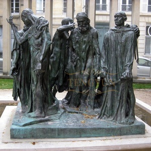 Estatua <span class=keywords><strong>de</strong></span> Dama <span class=keywords><strong>Triste</strong></span> <span class=keywords><strong>de</strong></span> Tamaño Real en Latón y Cobre Verde, Escultura <span class=keywords><strong>de</strong></span> Bronce con Patina para Exteriores y Cementerios - Product Image 6