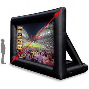 16:9 14Ft À L'extérieur Gonflable Projecteur Cinéma Écrans Partie Film Air écran Portable Projection Blow up En Plein Air Film <span class=keywords><strong>Airscreen</strong></span> - Product Image 2