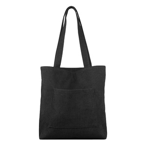 Customized Printed Logo Recycle Plain Organic Cotton Canvas Tote <b>Shopping</b> <b>Bags</b> With <b>Zipper</b> - Product Image 1