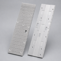 Aluminium Alloy 6063 T5 Slotted Fin Heat Sink Extrusion CNC Milling Cross Cut Sawing Radiator untuk Daya Transceiver Optik.