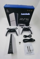 Console de jeu rétro RS5 64 Go/128 Go 30000+ 4K HD 3D avec deux manettes de jeu sans fil, prise US/EU